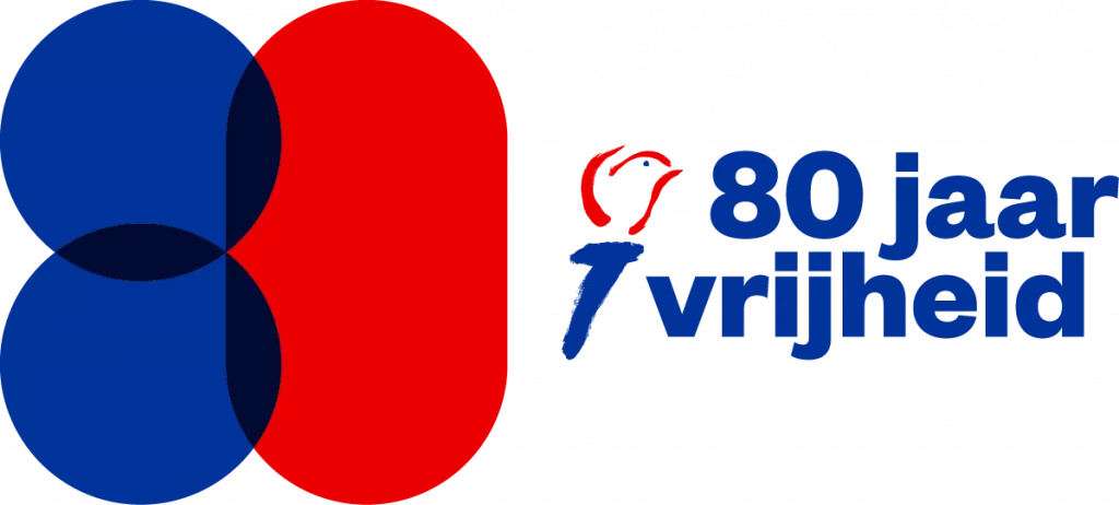 80 jaar vrijheid logo